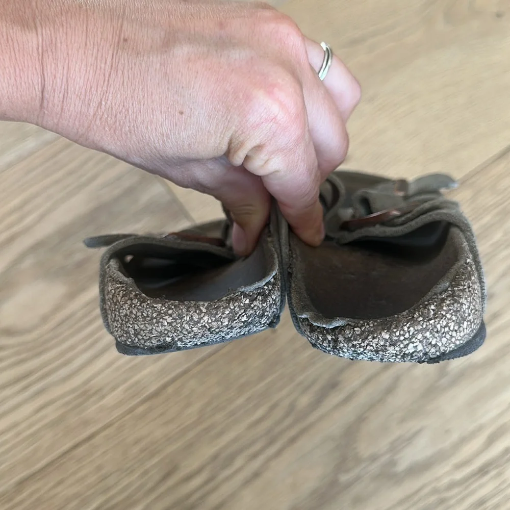 Birkenstock Kids Suede Sandals - taupe 34 kids 3